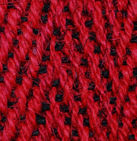 Bangalore Kokosläufer rot-schwarz unbeschichtet